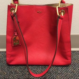 Ralph Lauren red tote bag / purse